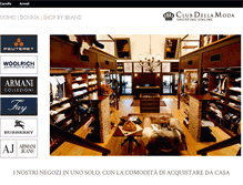 Tablet Screenshot of clubdellamoda.it